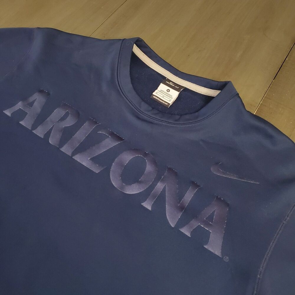 Nike Arizona Wildcats Therma-FIT Crewneck Sweatshirt Men’s M NCAA Blue